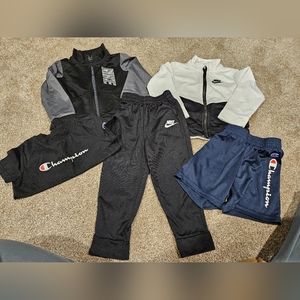 Nike and Champion toddler boys bundle clothing lot, size 2T/24M